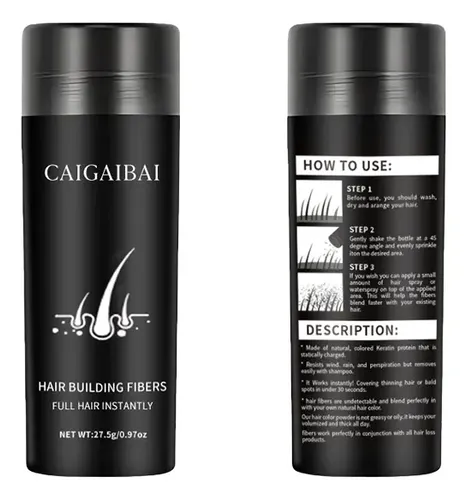 Fibras Capilares Caigaibai Castaño Claro 27,5g Calvicie