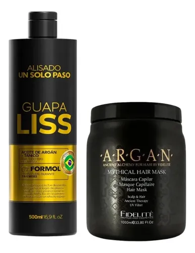 Alisado Guapa Liss 500ml + Máscara Mythical Argán Fidelité