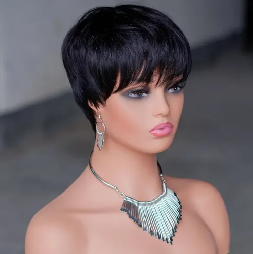 Peluca De Cabello 100×100 Humano Natural 10cm