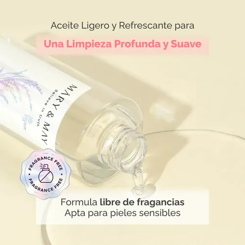 Limpiador en Aceite Mary & May con Arroz y Glutatión, LHA Exfoliante para Doble Limpieza