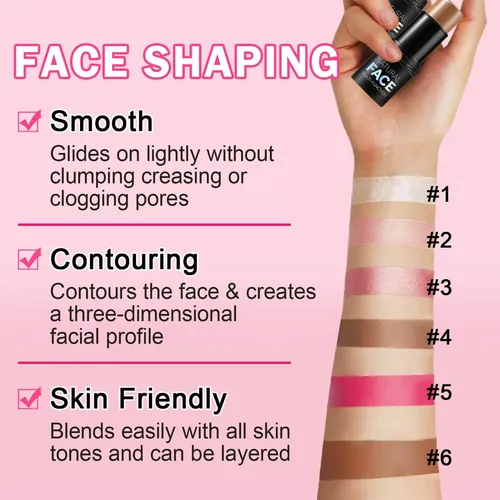 Juego De Barras De Maquillaje Multiusos For Contorno E