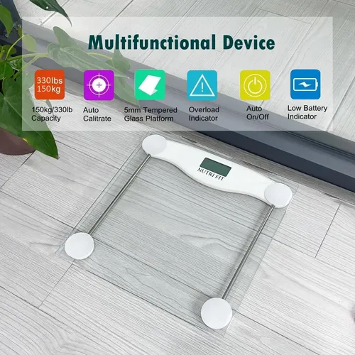 Balanza Digital De Baño Nutri Fit Para Peso Corporal De 150