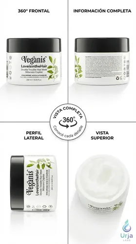 Veganis Máscara Capilar Ácido Hialurónico X250gr
