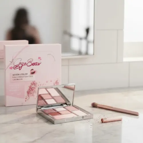 Paleta De Sombras Gege Bear 7 Colores Con Espejo X02