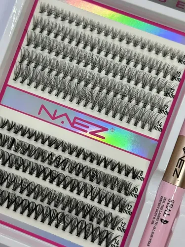 Kit Pestañas Postizas Naez Adhesivo Sellador Varios Modelos