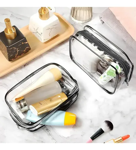 Mujer Set Bolsas Maquillaje Transparentes Variados Xy