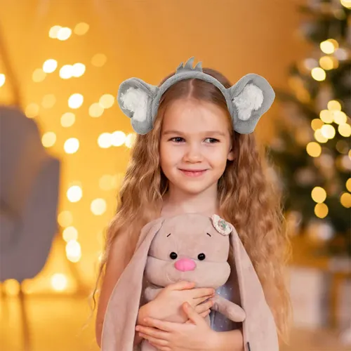 2 Diademas De Pelo De Koala De Peluche Con Orejas De Animal