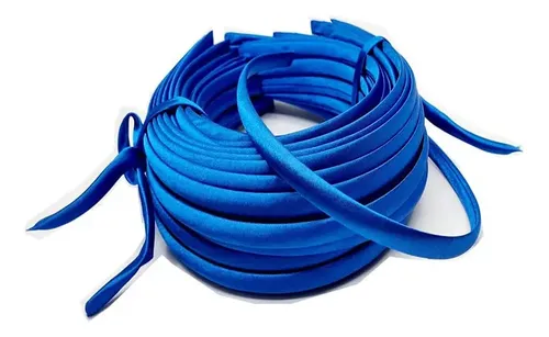 Vinchas Plásticas Forradas En Raso De 1 Cm X 10 Unidades