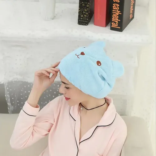 Gorro De Baño Con Dibujos Animados, Superabsorbente, De Seca