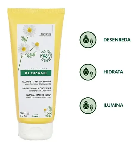 Bálsamo Klorane Camomila Cabello Rubio 200 Ml