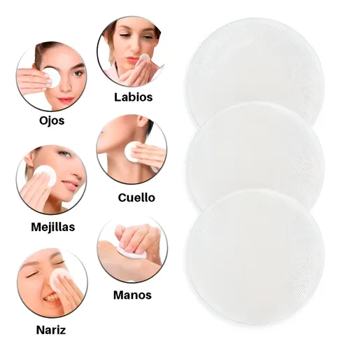 Kitx3 Pads Para Piel Suave Lavable Hipoalergenico Natural