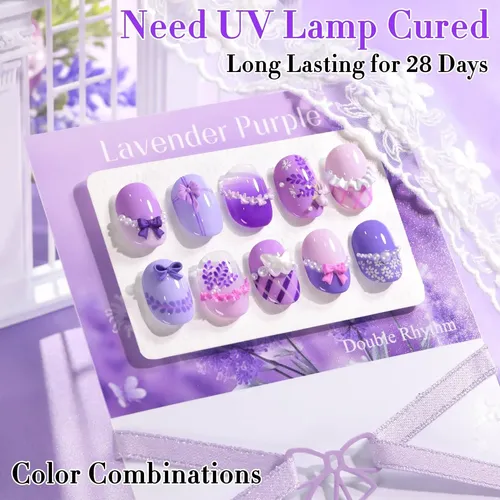 Kit Gel Uñas 6 Colores Hema Free Double Rhythm