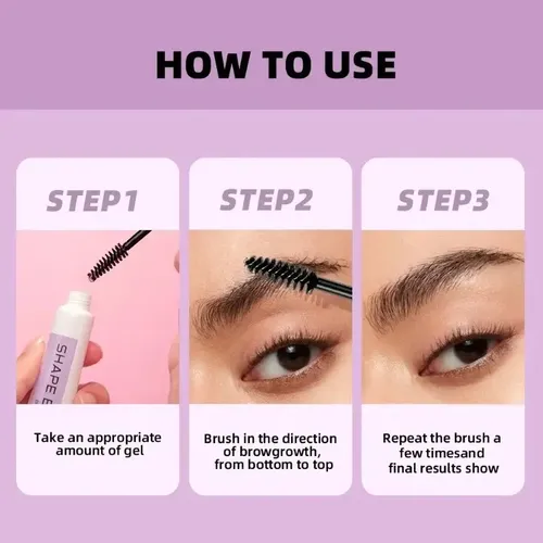 Gel Impermeable 3d Para Cejas, Estilo Transparente, Sx