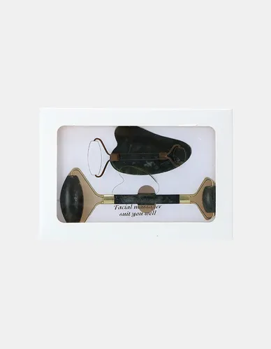 Masajeadores Gua Sha Y Roller Facial Piedra