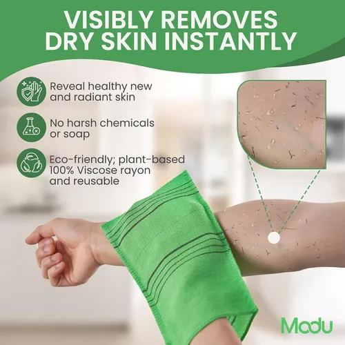Guante Exfoliante Modu Coreano 10 Pzas Green