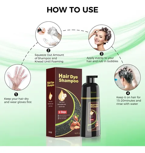 Champú Tinte Para Cabello Belezalib Marrón 500 Ml Semi-perma