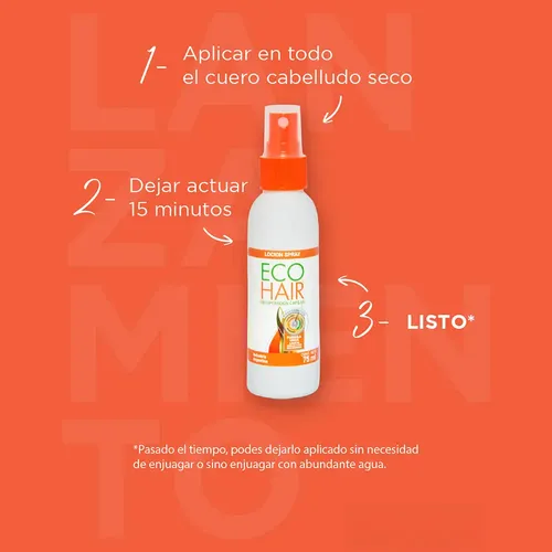 Pack Locion Spray Recuperacion Capilar Ecohair 75ml X2unid