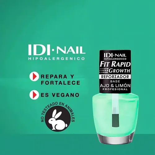 Reforzador Idi Ajo Y Limón Profesional Crecimiento Uñas 13ml Color Transparente
