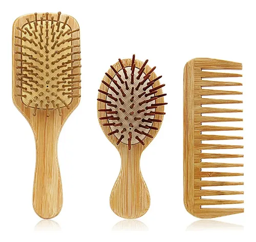 Cepillo Desenredante Amplio, Masajeador De Aire, Color Beige Beige