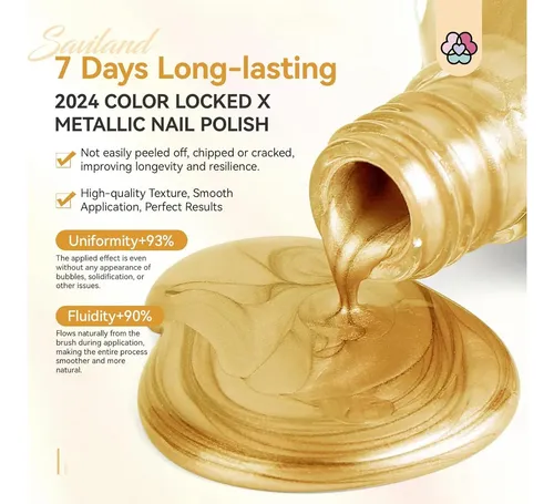 Esmalte Dorado Metálico Saviland 0.34 Oz