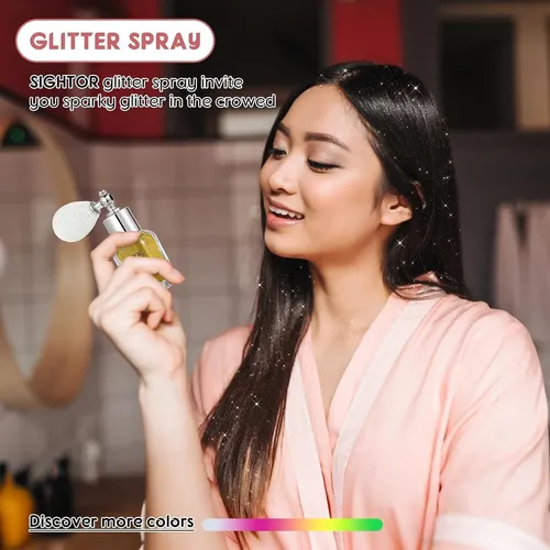 Sightor Spray Brillo Corporal Dorado Para Uñas Y Pelo