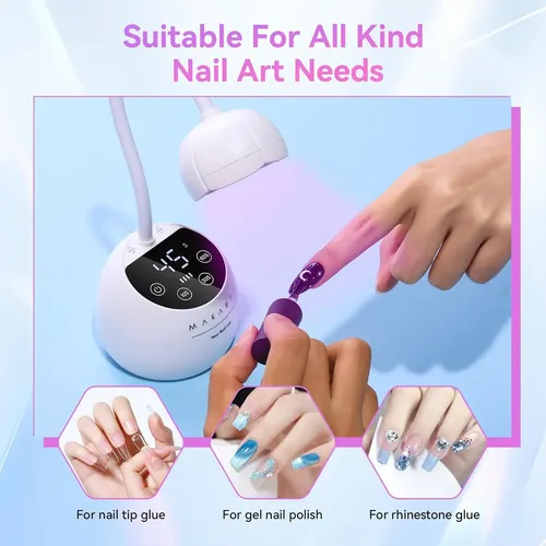 Lámpara Uv Led Para Uñas Gel Blanca Con Sensor Y Usb