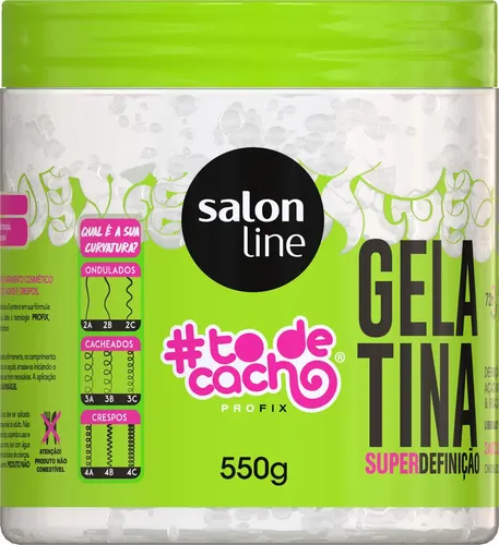 Salon Line To De Cacho Gelatina Super Definición Gel X 550gr