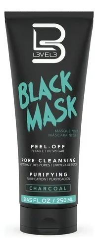 Mascarilla facial para piel todo tipo de piel L3vel3 Facial BLACK MASK CARBON 250g y 250mL