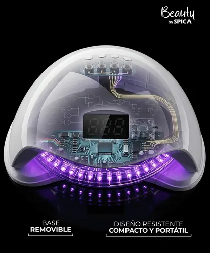 Cabina Led De Uñas 48w Spica S-210 Luz Uv Secador Manicura