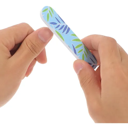 40 Piezas Limas De Uñas Mini 9 Cm Patrones De Tulipán