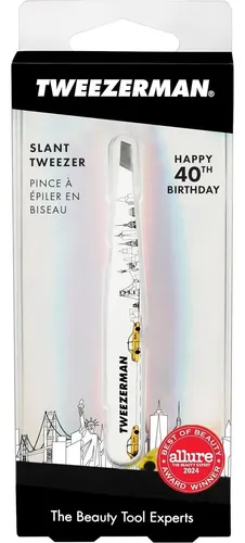 Pinzas De Cejas Slant Tweezerman 40 Aniversario Acero