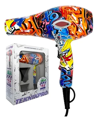 Secador De Pelo Graffiti 6600 Teknikpro Profesional 1800 W