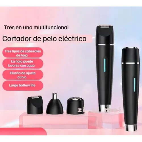 Depiladora Eléctrica Recargable Usb 3 En 1 Corporal Tmq-8