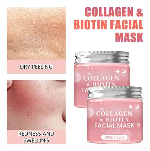 Máscara Facial, Película Lagrimal De Colágeno Y Biotina Todo Tipo De Piel