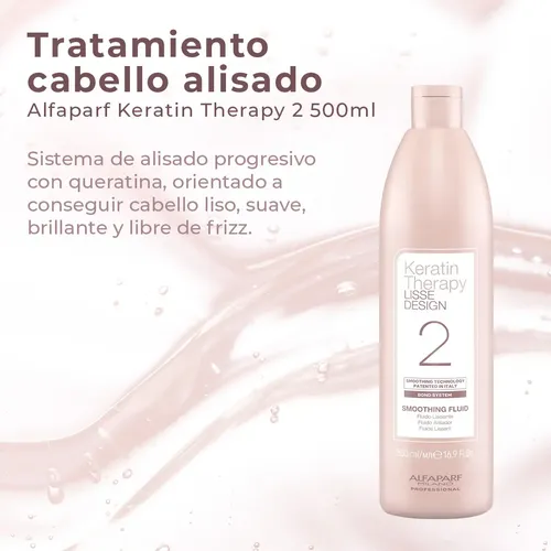 Paso 2 X 500 Alisado Pelo Alfaparf Con Keratina Sin Formol