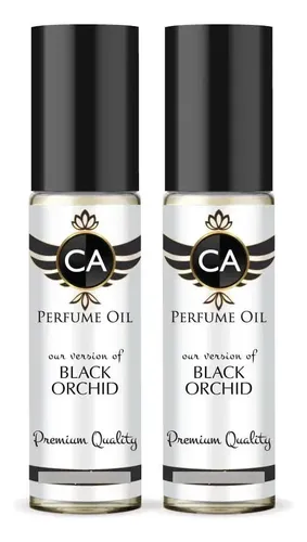 Ca Perfume Black Orchid Amber Floral Edp Para Mujer, 10 Ml, X2