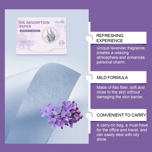 Papel Absorbente De Aceite De Lavanda Romántico