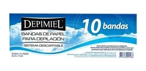 Bandas Papel 10 Unidades Depimiel Depilacion Profesional