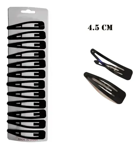 Tic Tac Hebillas  Pelo Broche Lisos Blister X 12 Unidades
