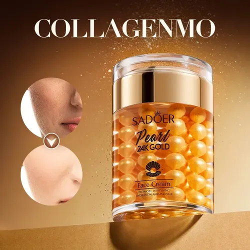 Crema Facial Sadoer Pearl 24k Golden Antiarrugas Hidratante Todo Tipo De Piel Día/noche