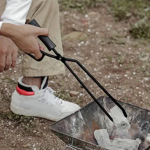 A . Estufa De Leña Para Troncos, Tenazas Para Chimenea ,