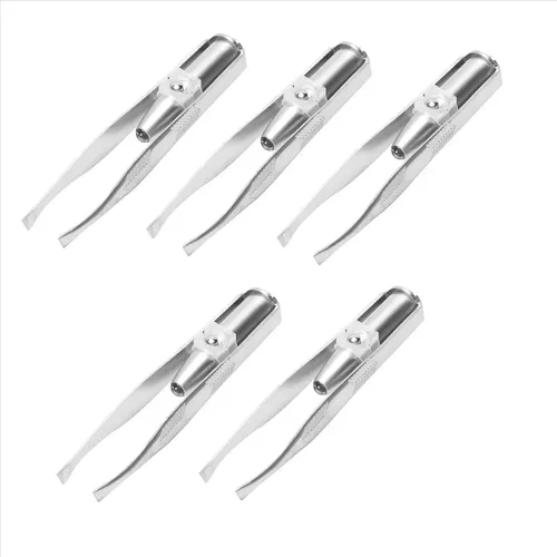 16×pinzas Para Cejas Y Pestañas De Acero Inoxidable .