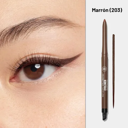 Delineador Impermeable Revlon Colorstay Brown Pack X2