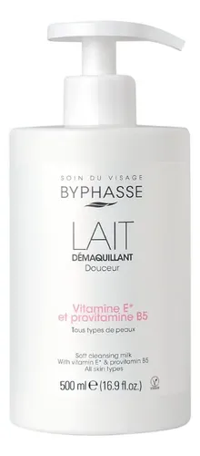 Leche Desmaquillante 500ml Cara Y Ojos Byphasse Todo Tipo De Piel Día/noche