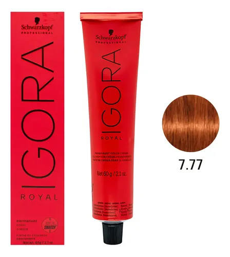 Igora Royal 7-77 Rubio Medio Cobre Extra Coloración Schwarzkopf