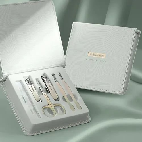 Kit Profesional De Manicura De Uñas De Acero Inoxidable, Cor
