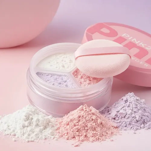 Polvo Suelto Pink21 Pink Tricolor Corrector Iluminador