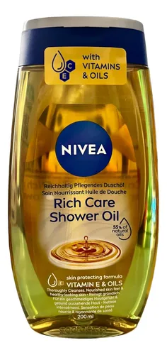 Aceite De Ducha Nivea 200 Ml Con Fórmula Nutritiva Para Piel