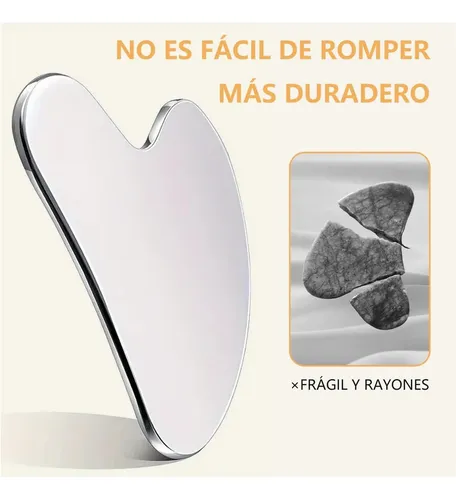 Herramienta De Gua Sha Facial De Acero Inoxidable,