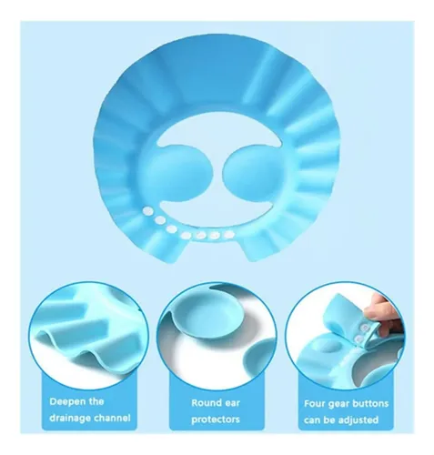 Paquete De 3 Gorros De Baño Para Bebés, Suaves Y Ajustables